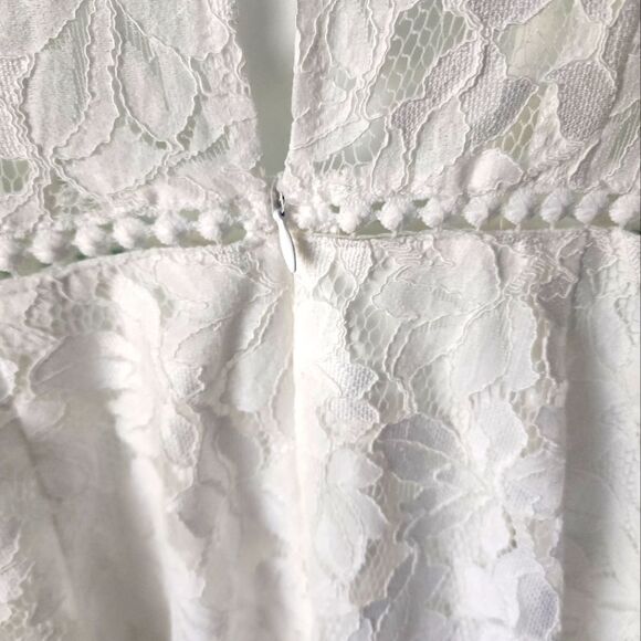 HELLO MOLLY LACE mini white dress new with tags - Picture 7 of 16